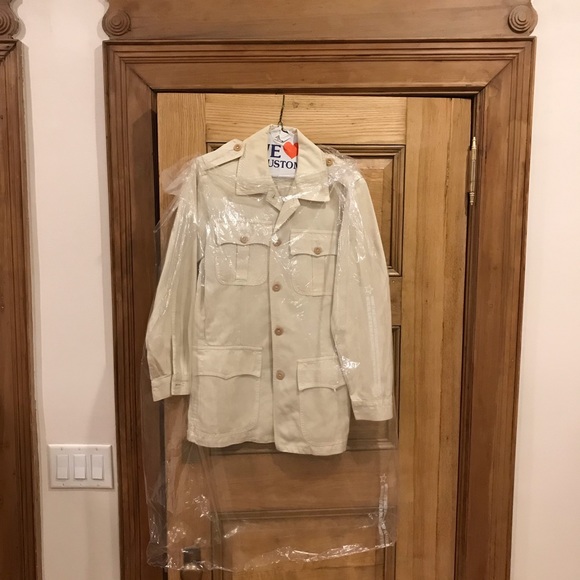 Vintage 1990’s Bensimon off white saharian jacket. Size 38. EUC - Picture 3 of 8